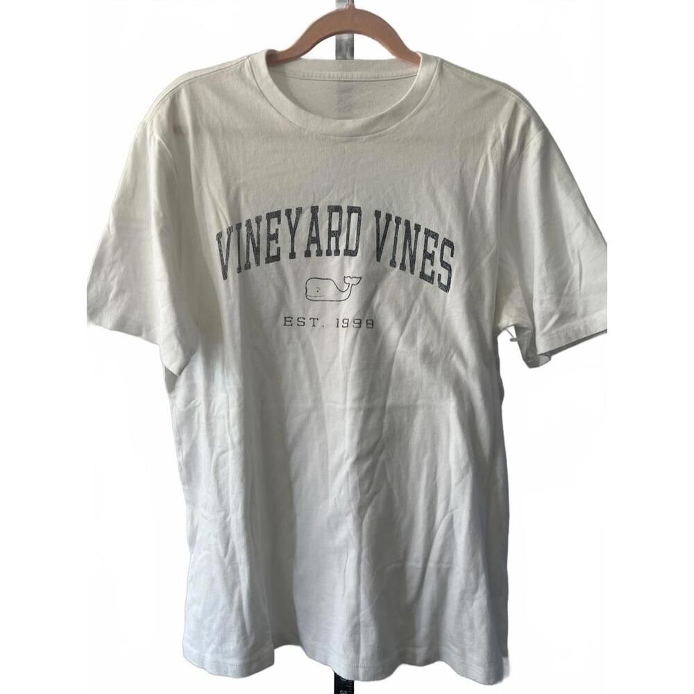 Vineyard Vines Classic Logo Tee - White -L